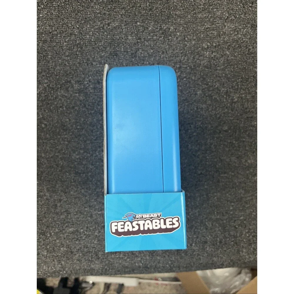 Mr Beast Feastables World's Coolest Lunch Box Collectible BPA Free Blue Pink